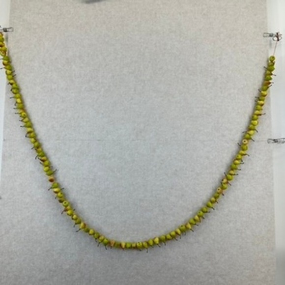 Vtg Artificial Pear Garland 70 Mini Faux Pear Fruit String Decoration Necklace - Picture 4 of 6